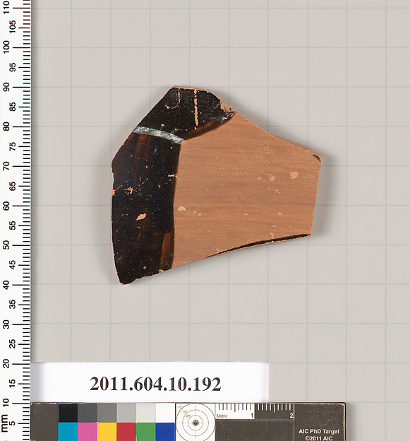 Terracotta fragment from a closed shape