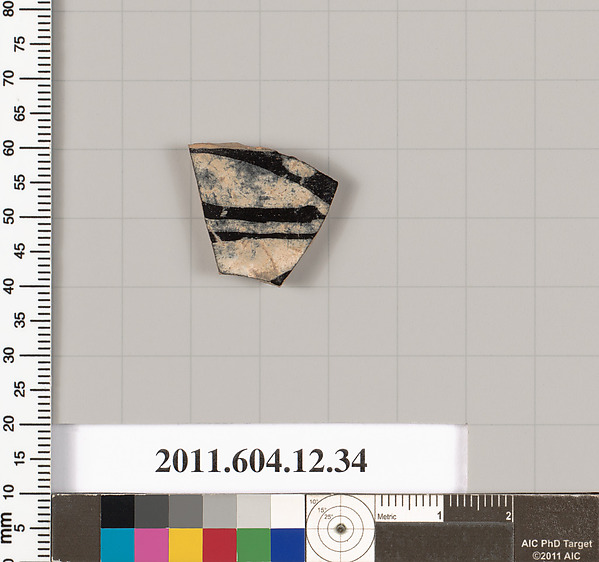 Terracotta fragment of a skyphos (deep drinking cup)?