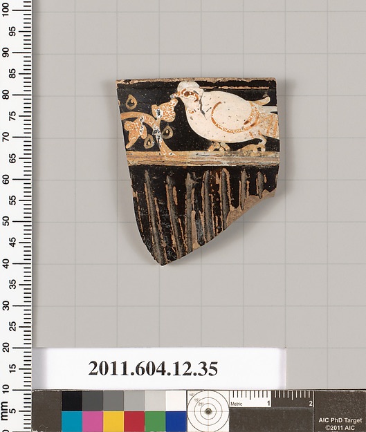 Terracotta fragment of a skyphos (deep drinking cup)?