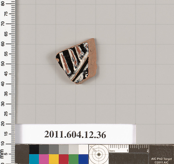 Terracotta fragment of an open shape (deep drinking cup)
