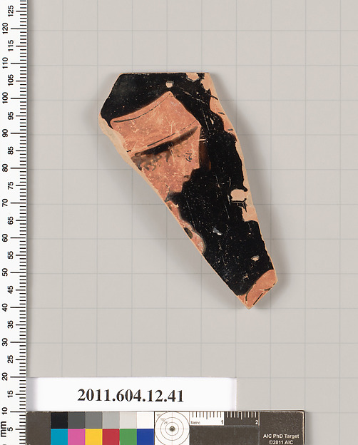 Terracotta rim fragment of a skyphos (deep drinking cup)