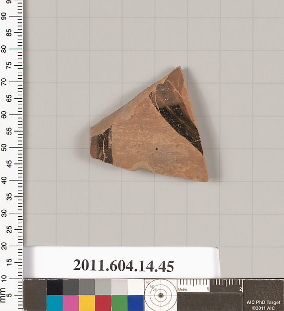 Terracotta fragment from a closed shape