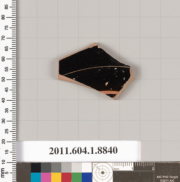 Terracotta fragment of a kylix (drinking cup)