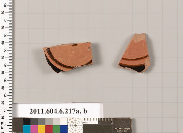 Terracotta fragments of open shapes