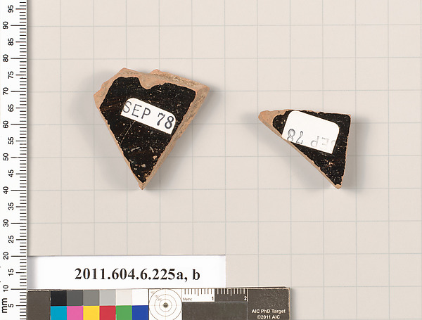 Terracotta fragments of open shapes