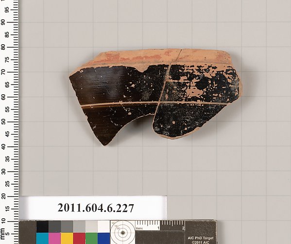 Terracotta fragment of a pyxis (box)
