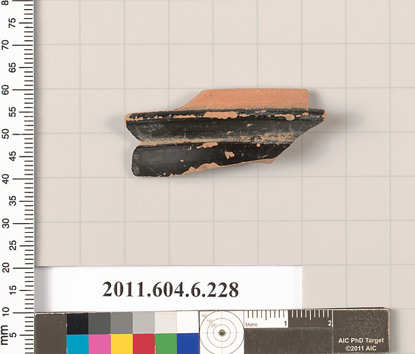 Terracotta fragment of a pyxis (box)