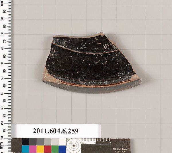 Terracotta fragment of a plate?