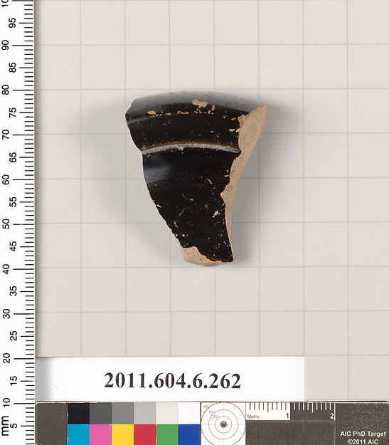 Terracotta fragment of a stemmed dish?