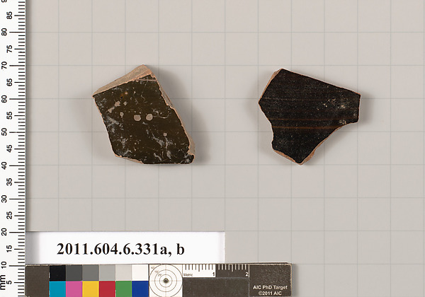 Terracotta fragments of open shapes