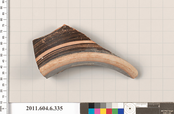 Terracotta fragment of a skyphos (deep drinking cup)