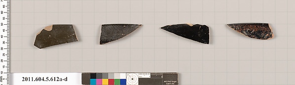 Terracotta rim fragments of kylikes (drinking cups)
