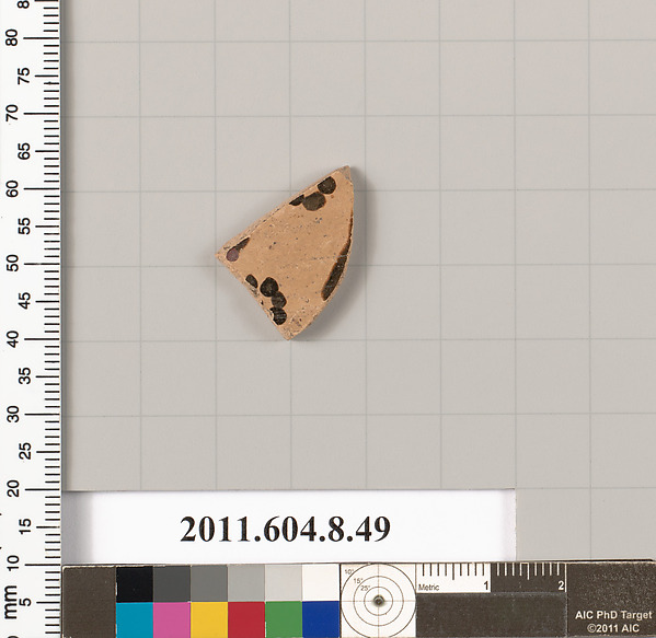 Terracotta fragment of a closed shape