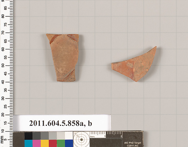 Terracotta fragments of kylikes (drinking cups)