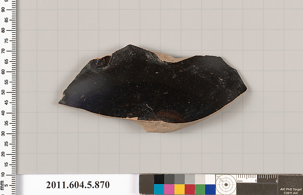 Terracotta fragment of a kylix (drinking cup)