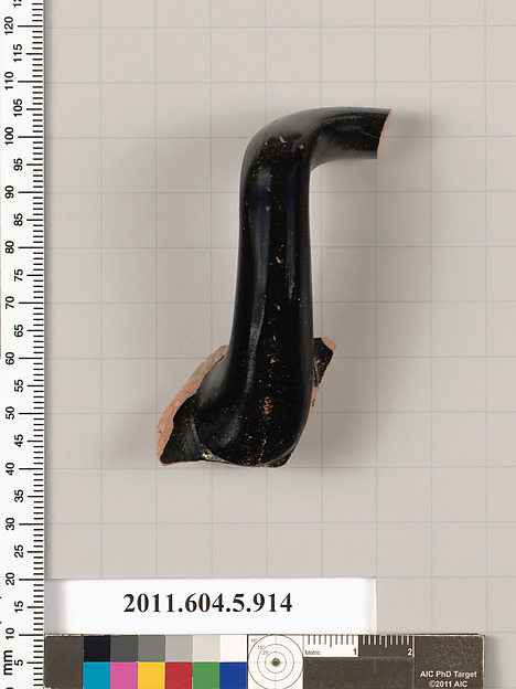 Terracotta fragment of a kylix (drinking cup)