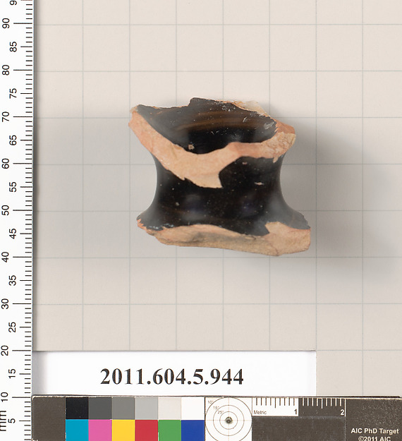 Terracotta fragment of a kylix (drinking cup)