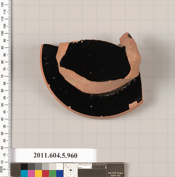 Terracotta fragment of a kylix (drinking cup)