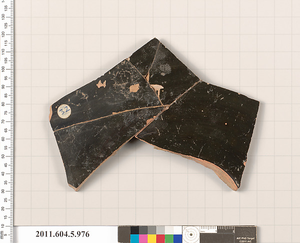 Terracotta fragment of a kylix (drinking cup)