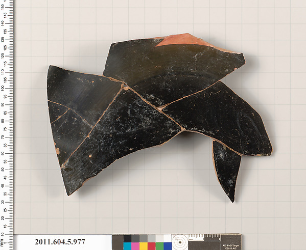 Terracotta fragment of a kylix (drinking cup)