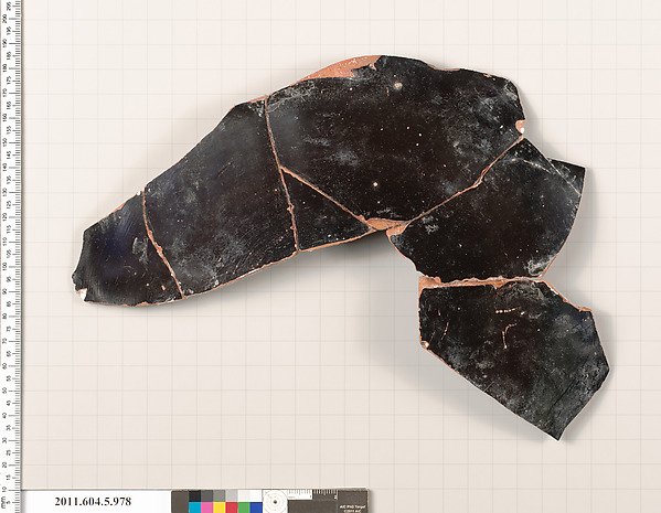 Terracotta fragment of a kylix (drinking cup)