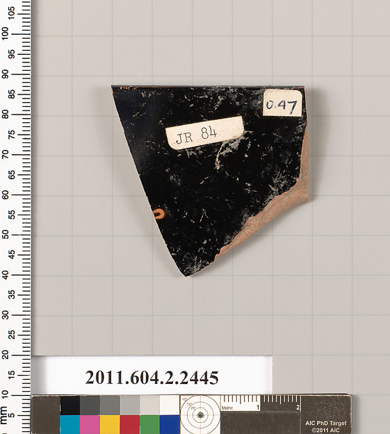 Terracotta fragment of a skyphos (deep drinking cup)