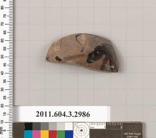 Terracotta fragment of a skyphos (deep drinking cup)
