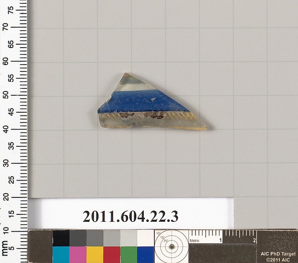 Glass mosaic bowl fragment