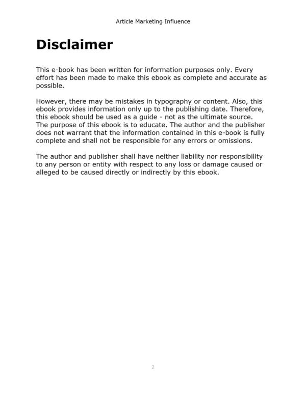 Article Marketing Influence 02