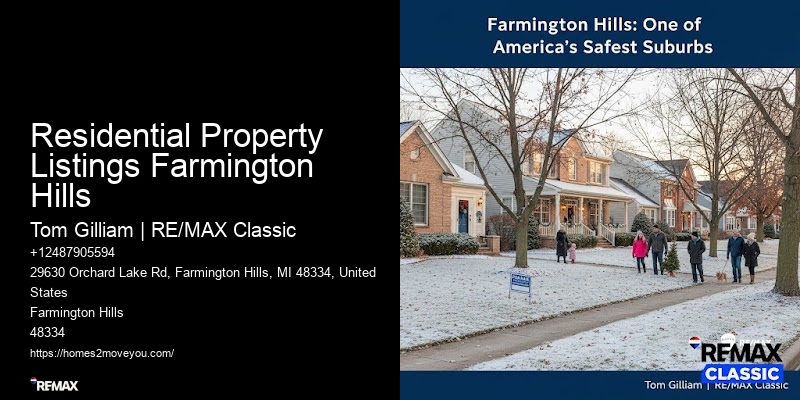 Residential Property Listings Farmington Hills