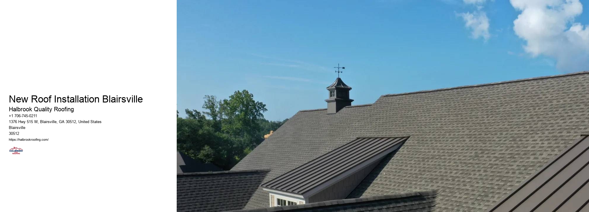 New Roof Installation Blairsville