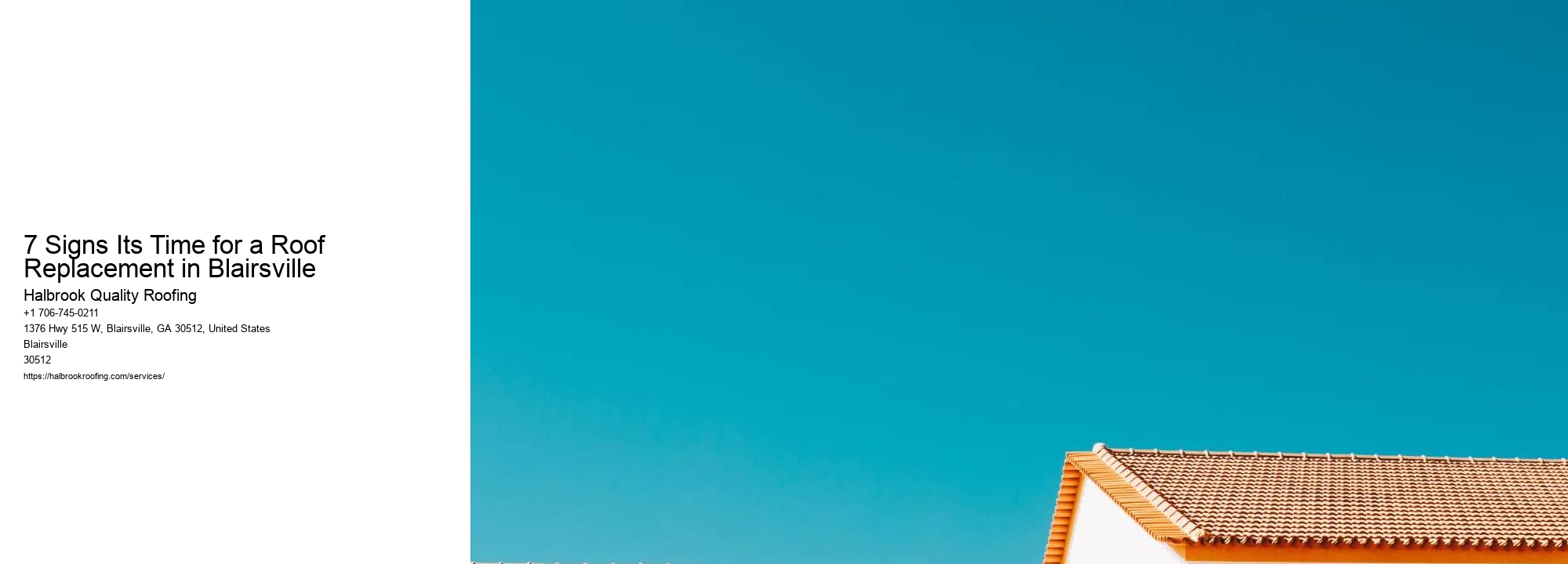 7 Signs Its Time for a Roof Replacement in Blairsville