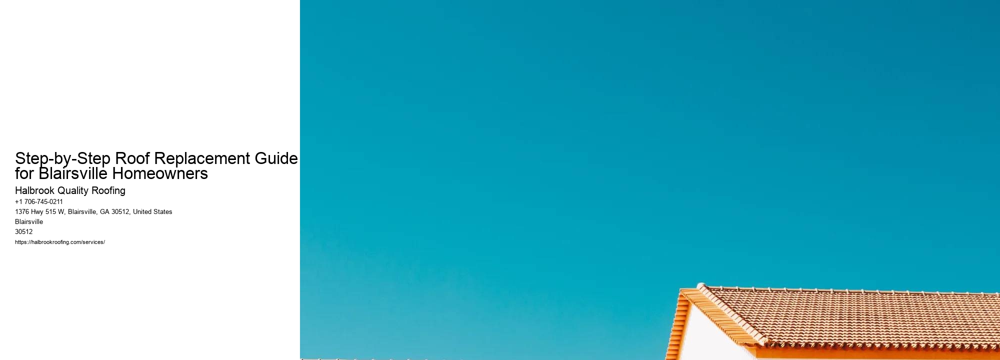 Step-by-Step Roof Replacement Guide for Blairsville Homeowners