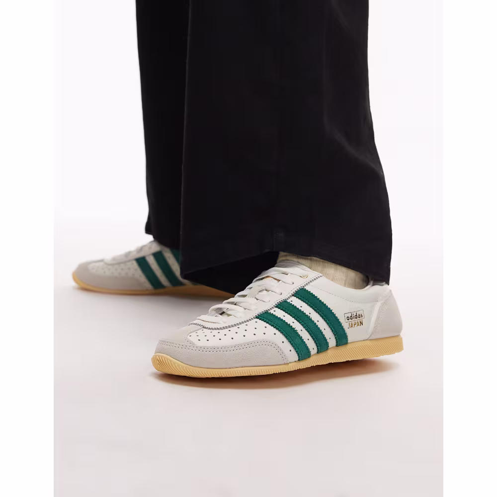 adidas Originals Japan trainers in white and green