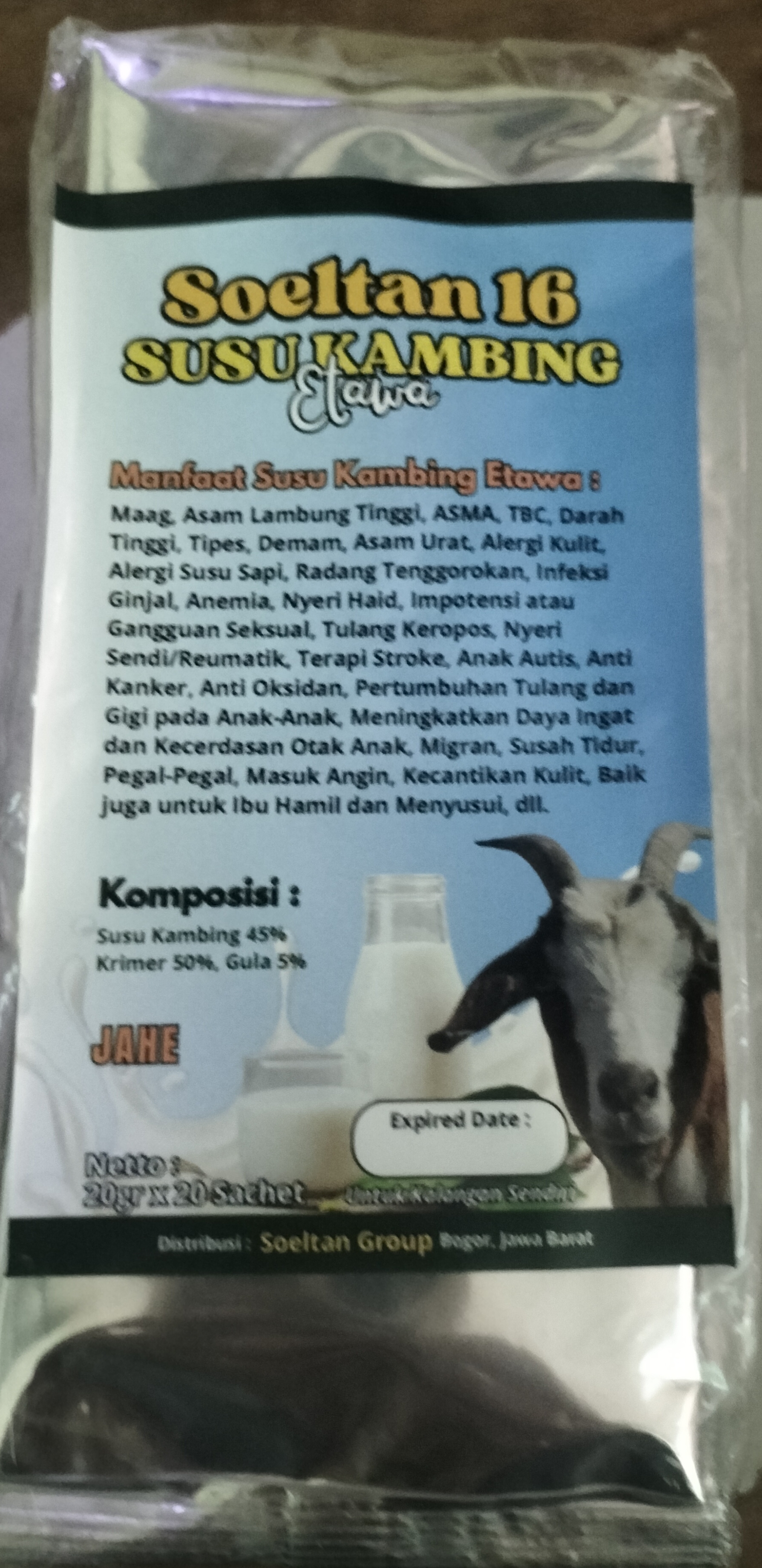 Susu kambing Etawa 