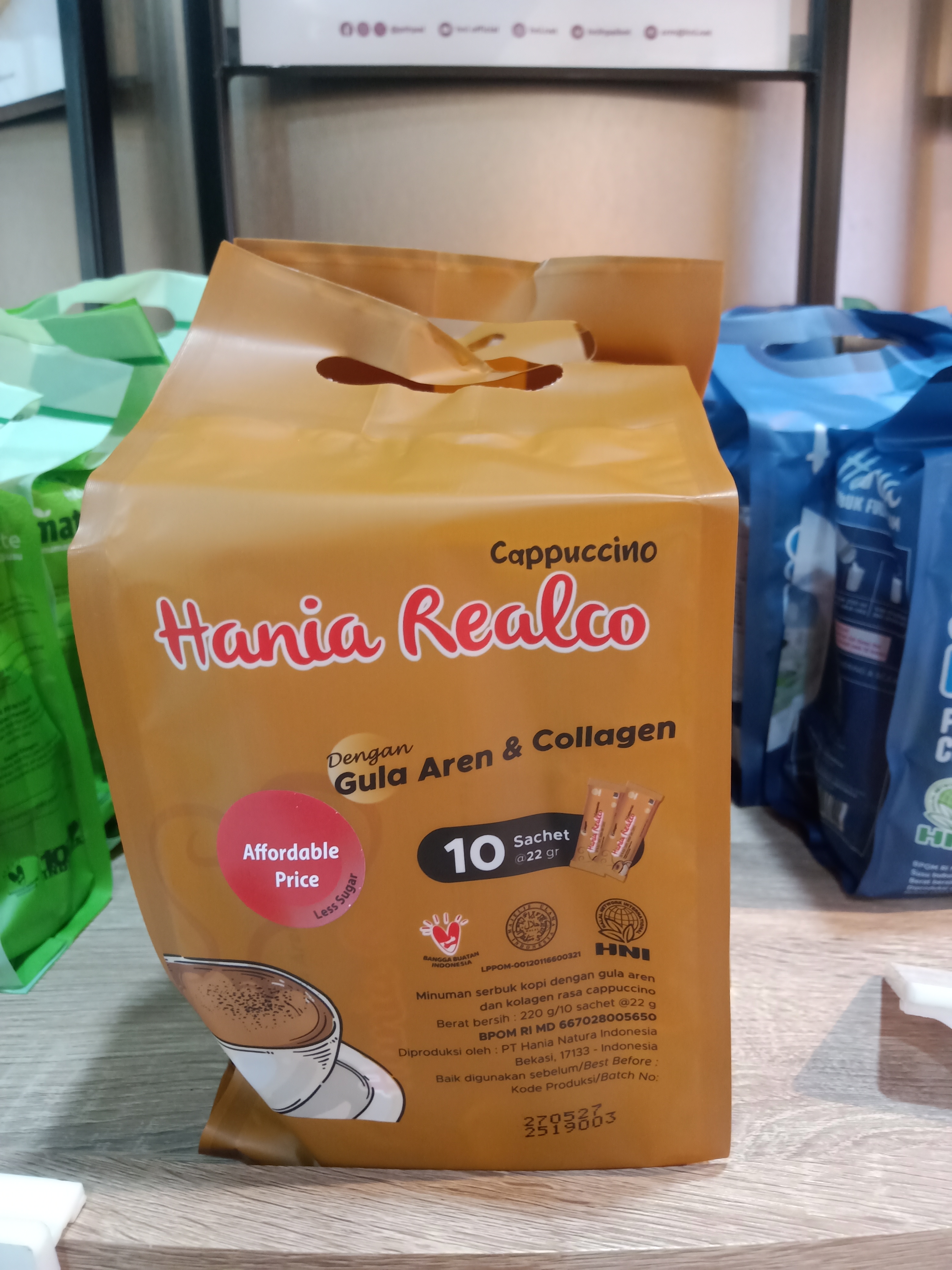 REALCO LATTE & CAPPUCCINO 10 sachet. 