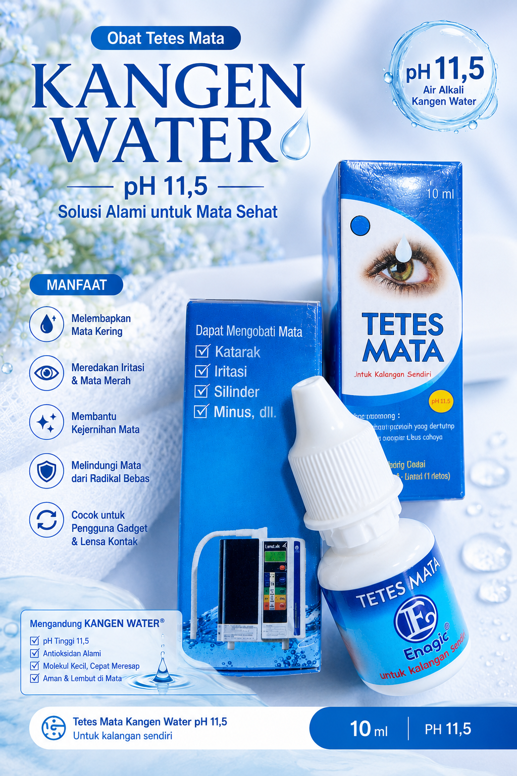 tetes mata kangen water