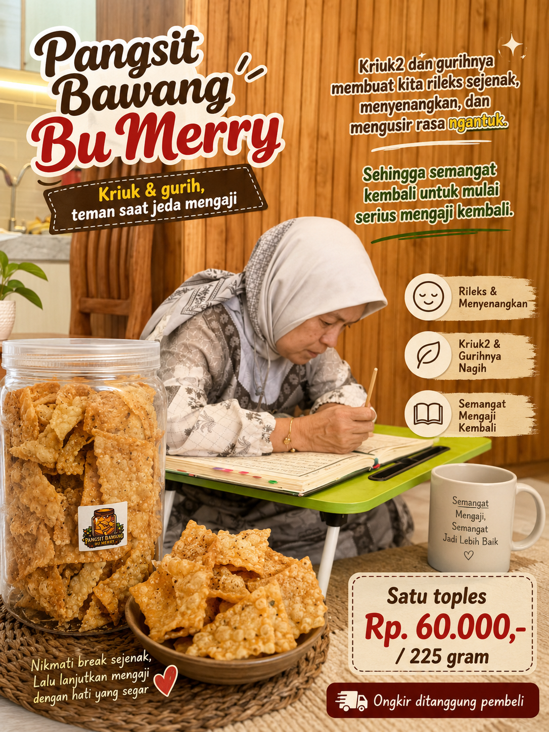 Pangsit Bawang Bu Merry 