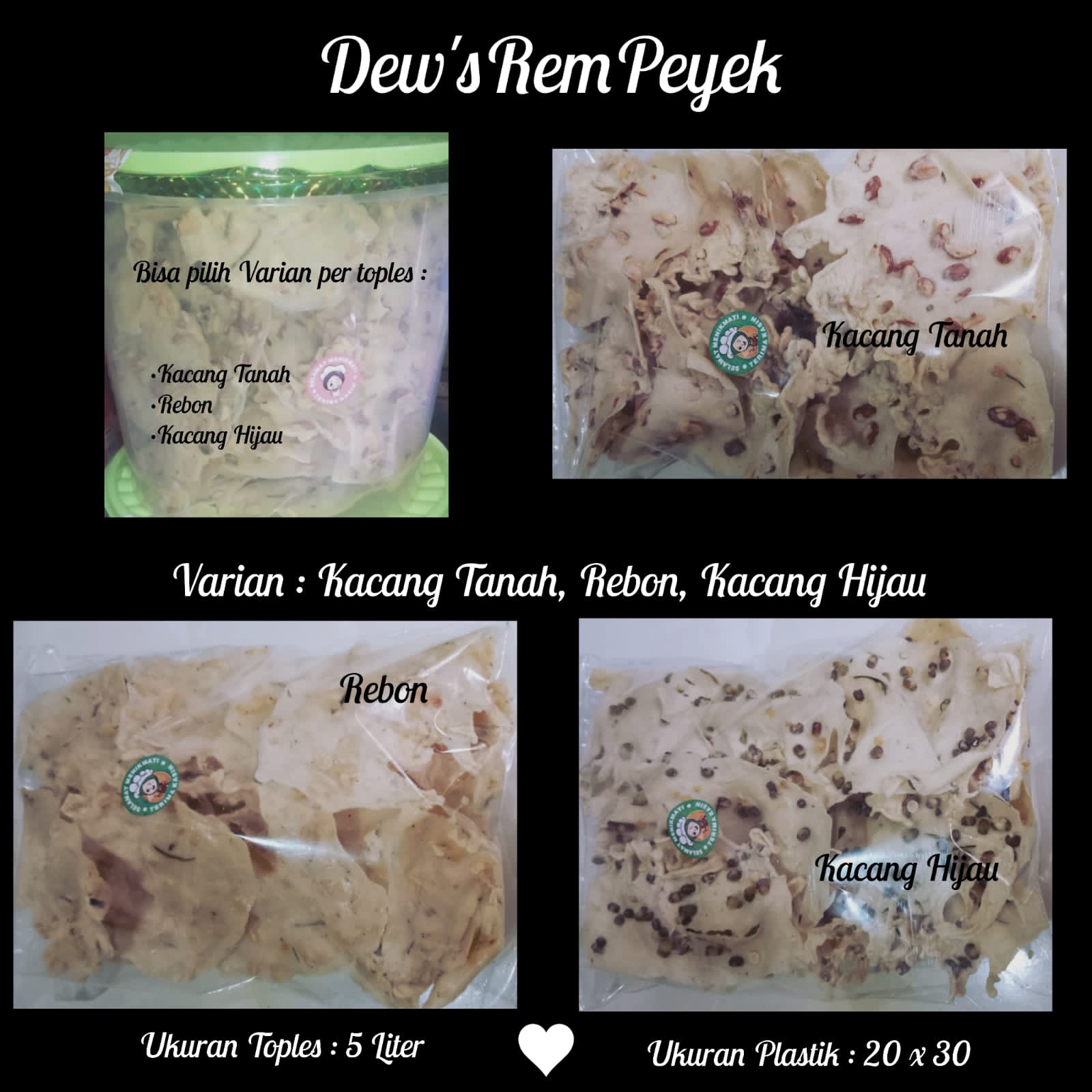 Paket RemPeyek uk. toples 5 liter