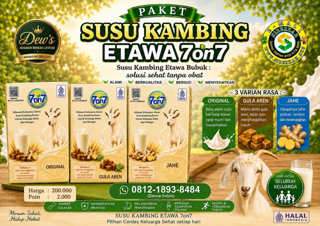Susu Kambing Etawa, Per 1 Paket : 2 Box, Harga : 200 Ribu