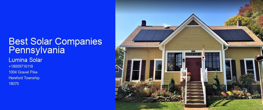 Best Solar Companies Pennsylvania