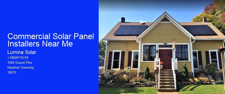 Commercial Solar Panel Installers Near Me