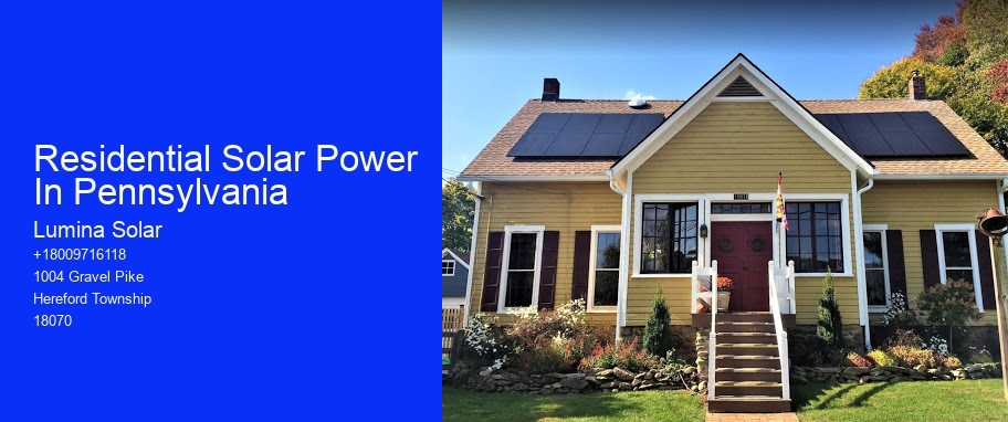 Residential Solar Power In Pennsylvania