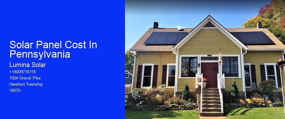 Solar Panel Cost In Pennsylvania