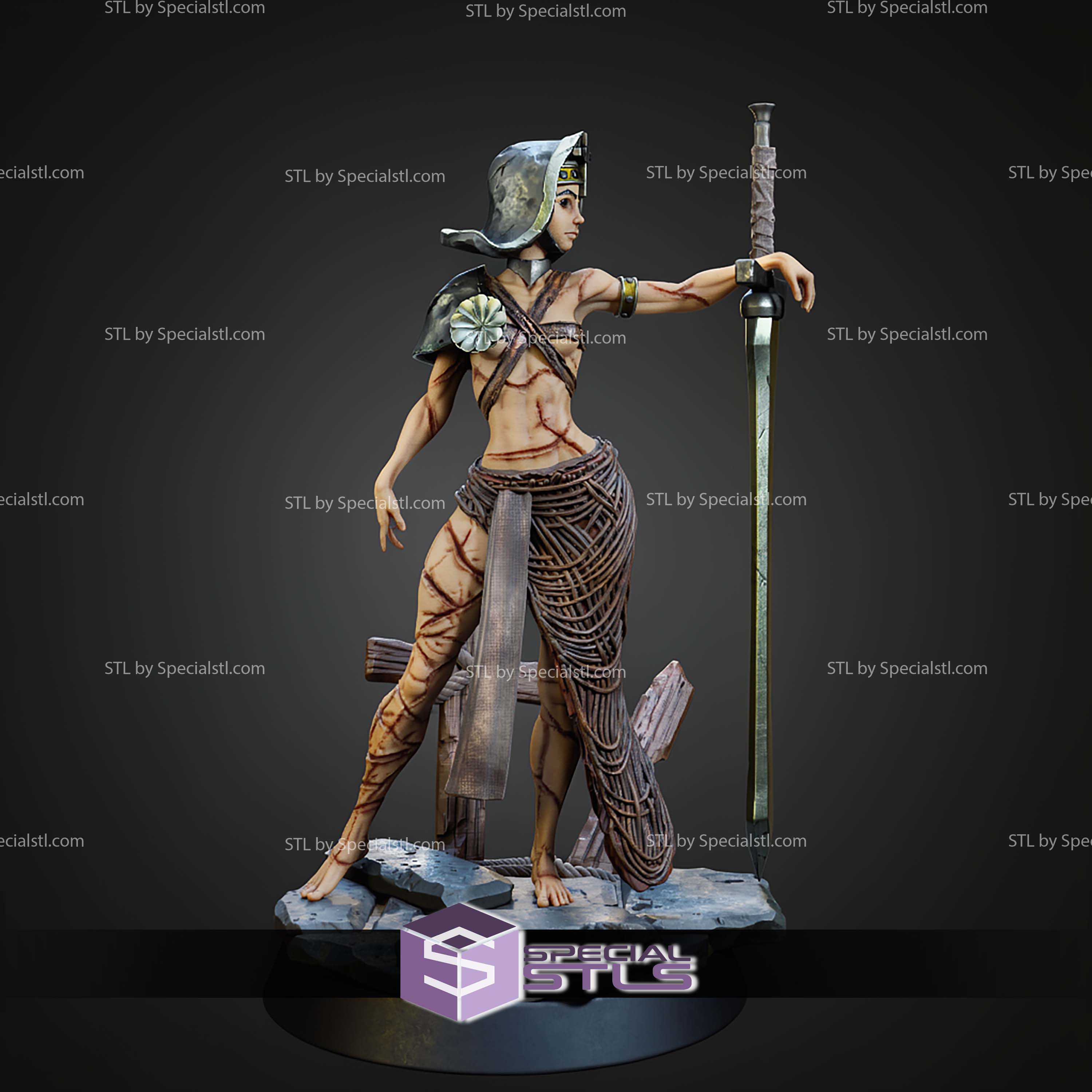Yarit The Proud One 32mm 75mm Fantasy STL Miniatures