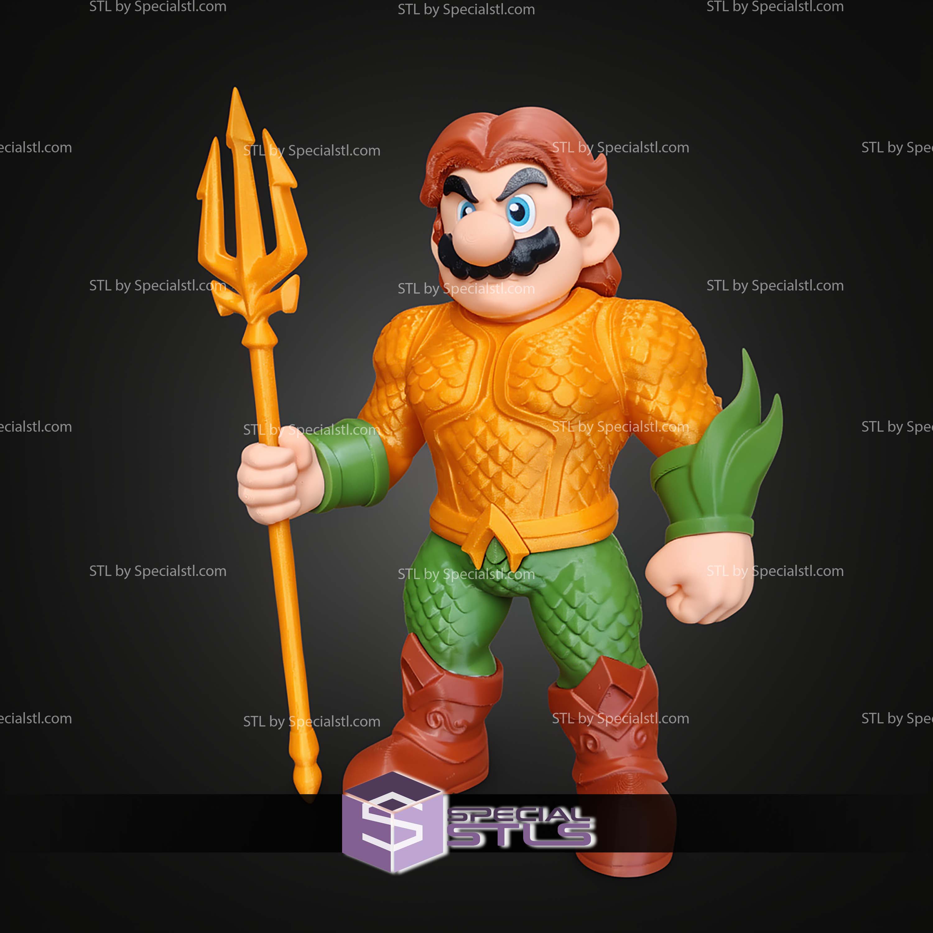 Super Basic STL No AMS Aquario Aquaman Mario
