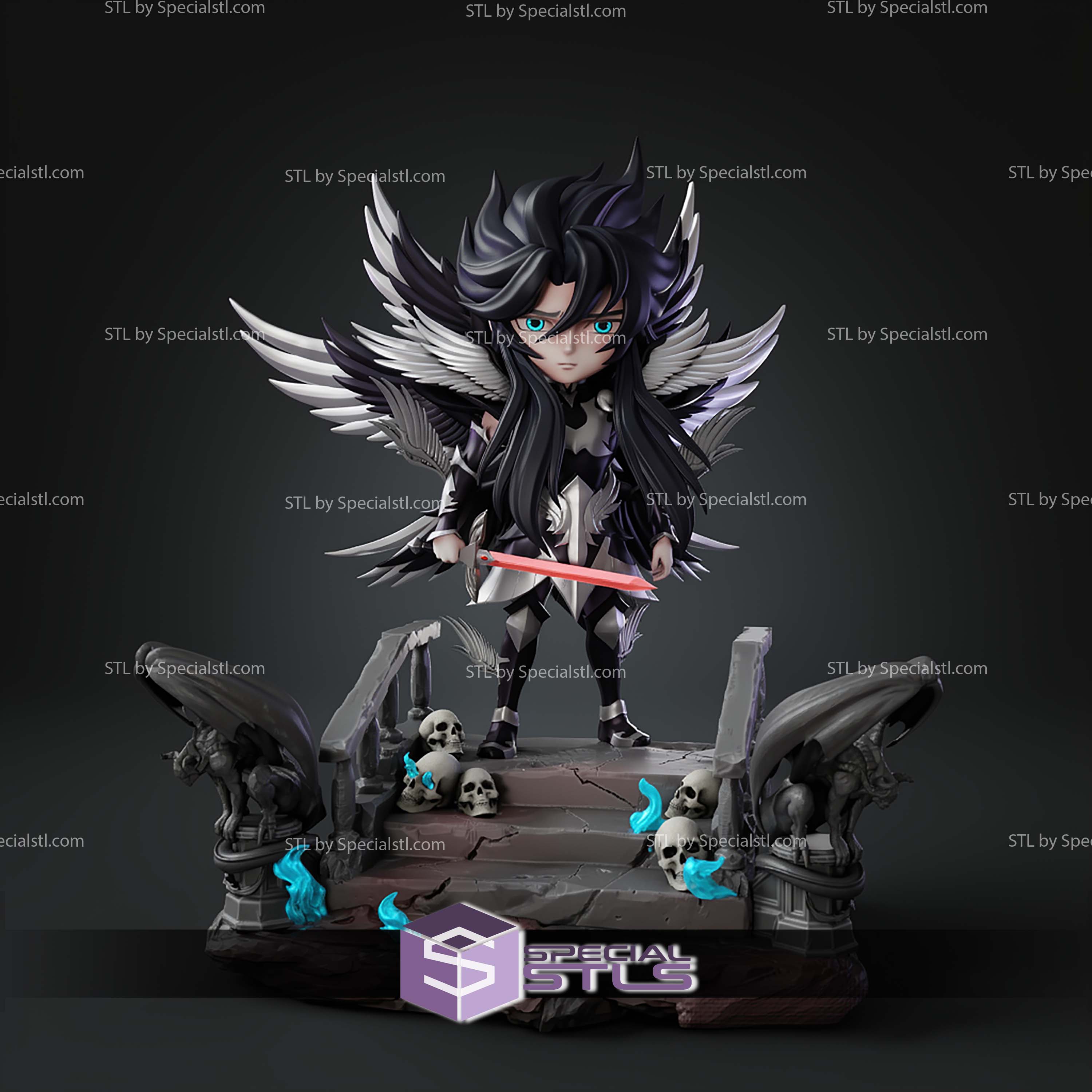Hades Seiya Diorama Chibi STL Files