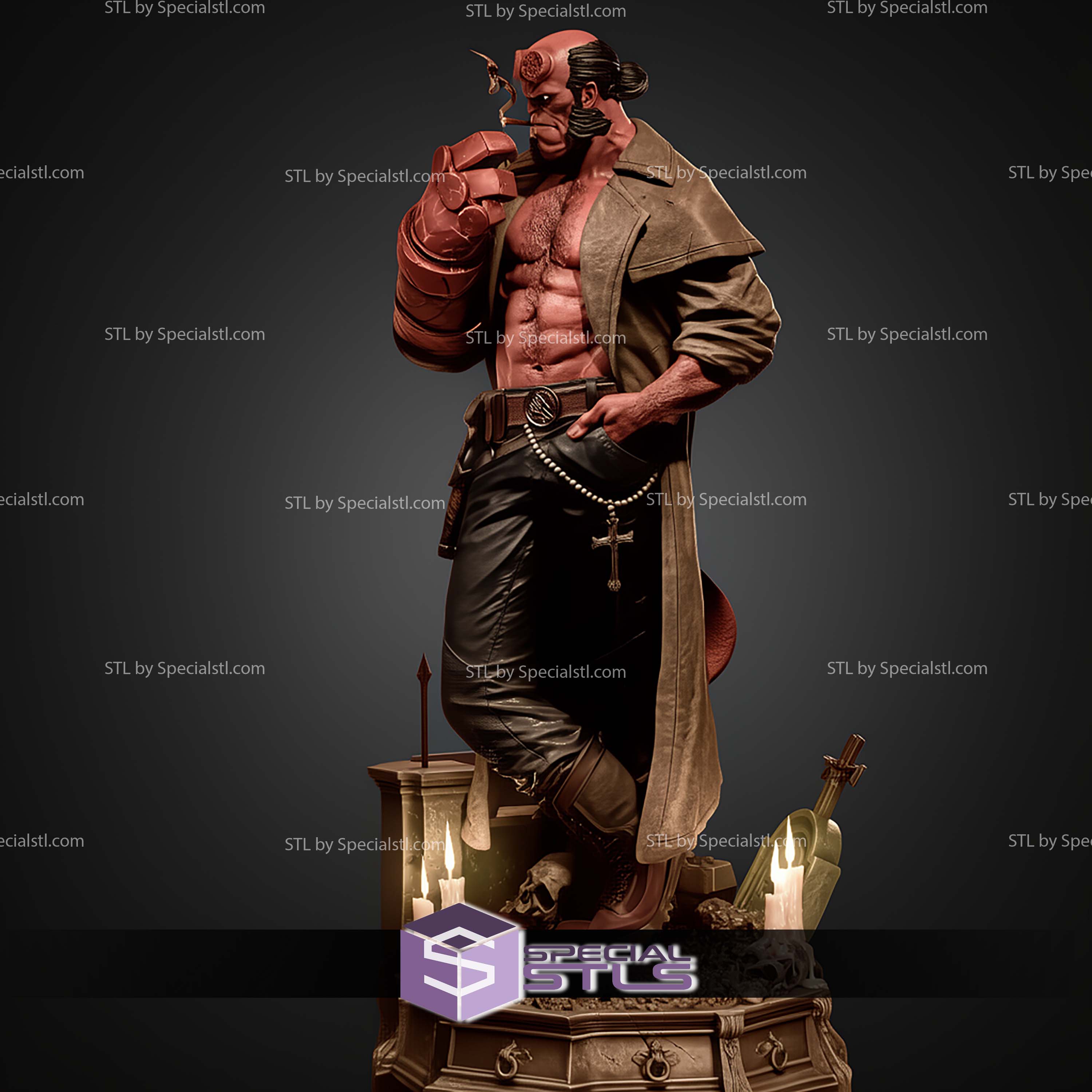 Hellboy Smoke STL Files
