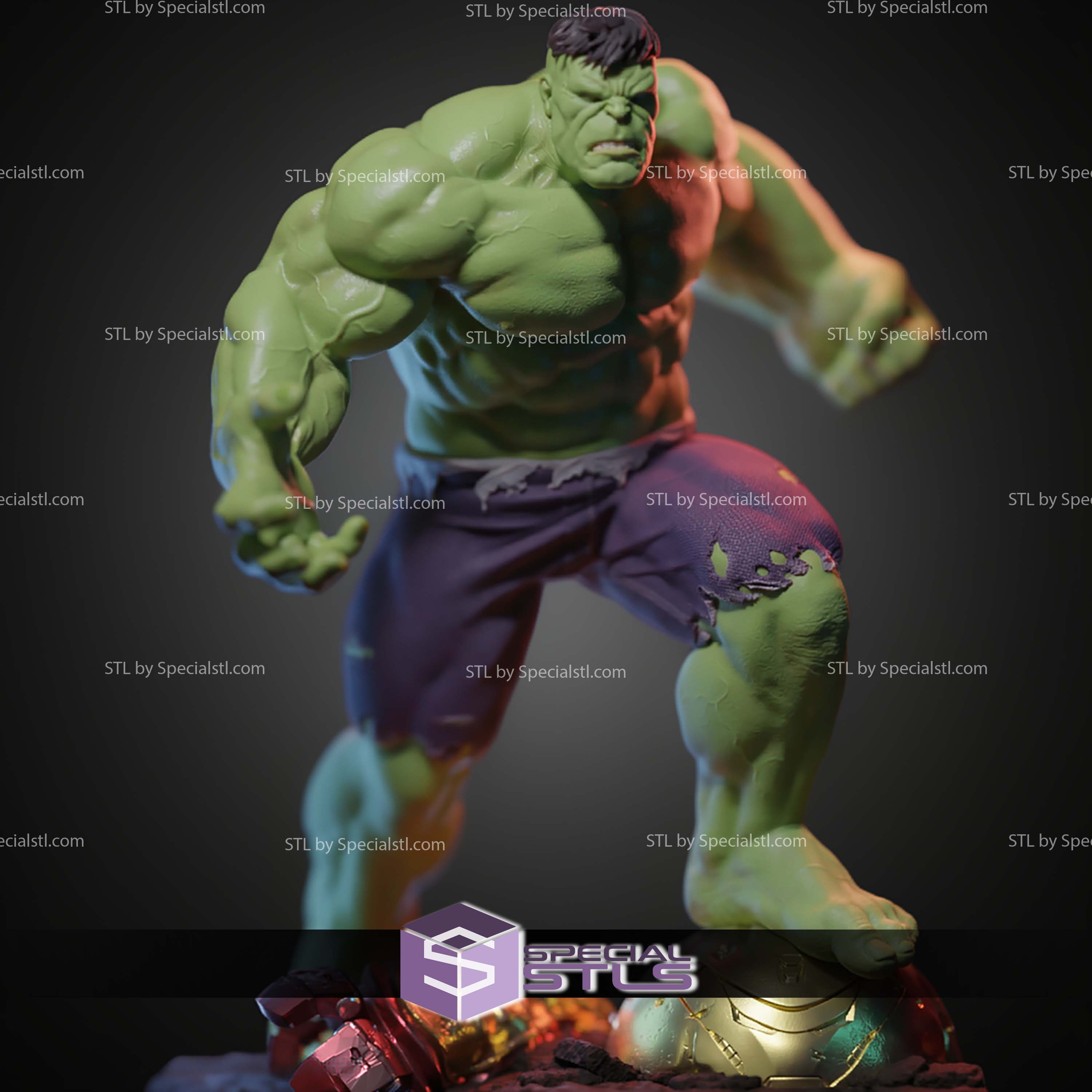 Young Hulk 300mm STL Files
