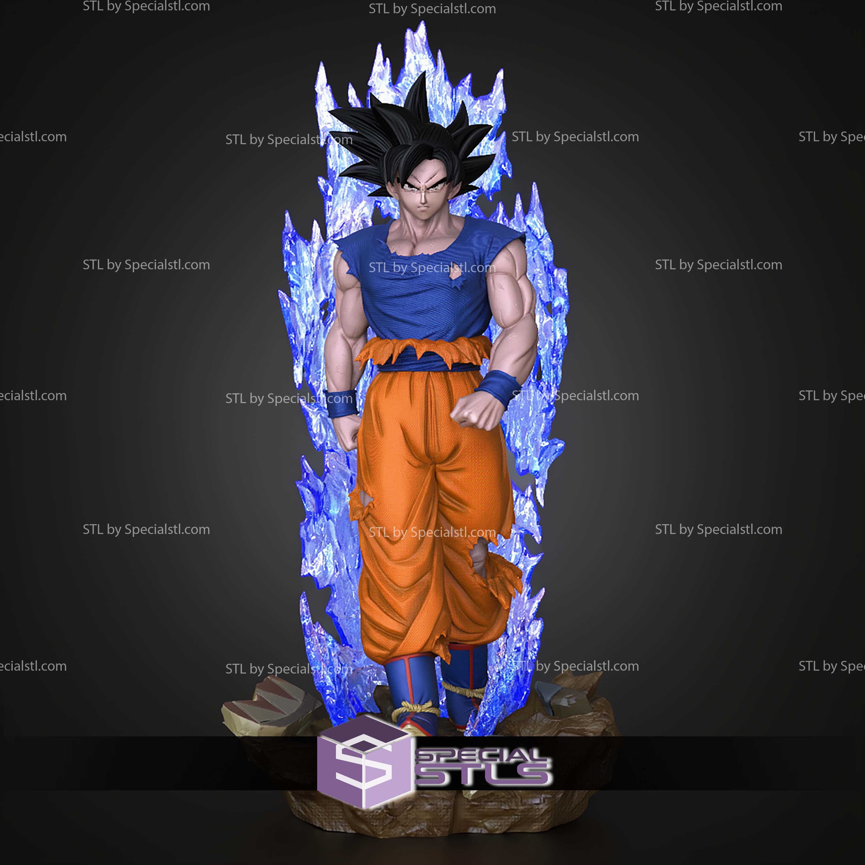 Goku Ultra Instinct Walking STL Files